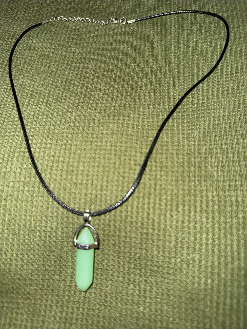 Green Crystal Pendant Necklace for Women - Brand: